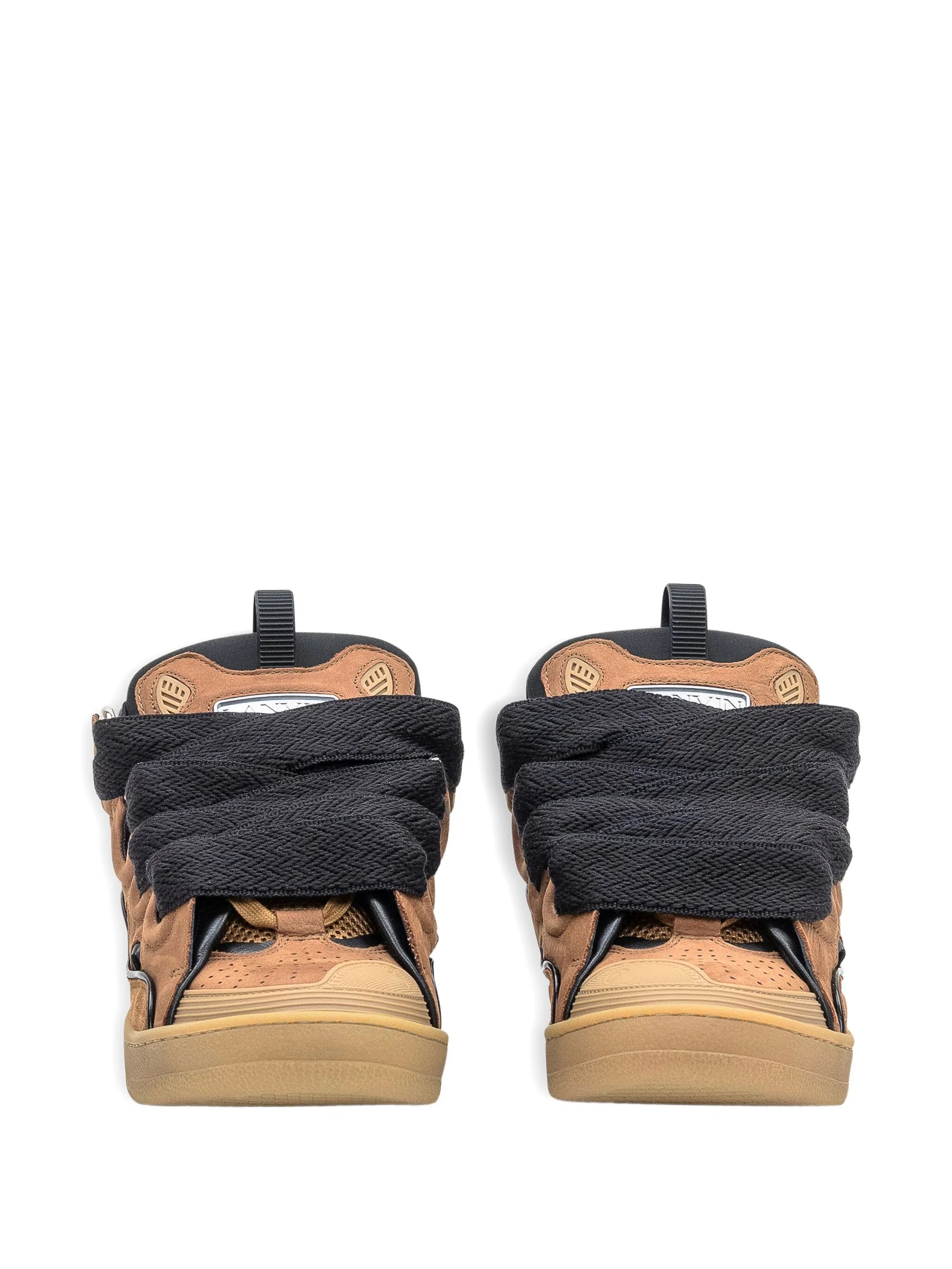 Brown Curb Sneakers Calf Leather Sneakers