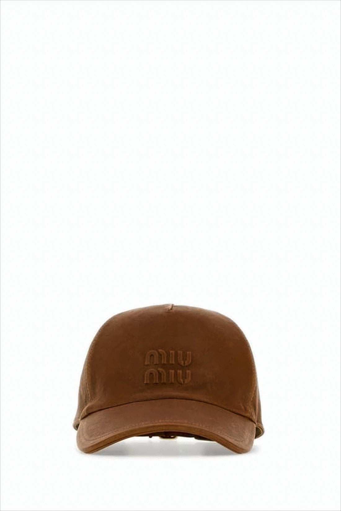 Leather Cap with Embossed Branding