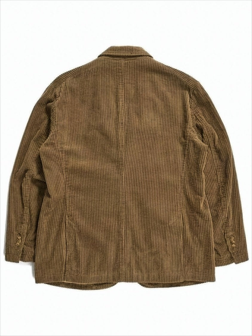 Textured Corduroy Suit Set with Relaxed Fit