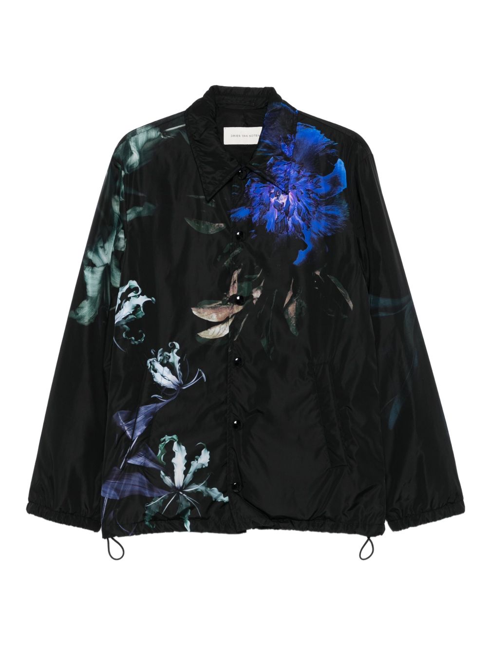 Artistic Floral Print Casual Jacket