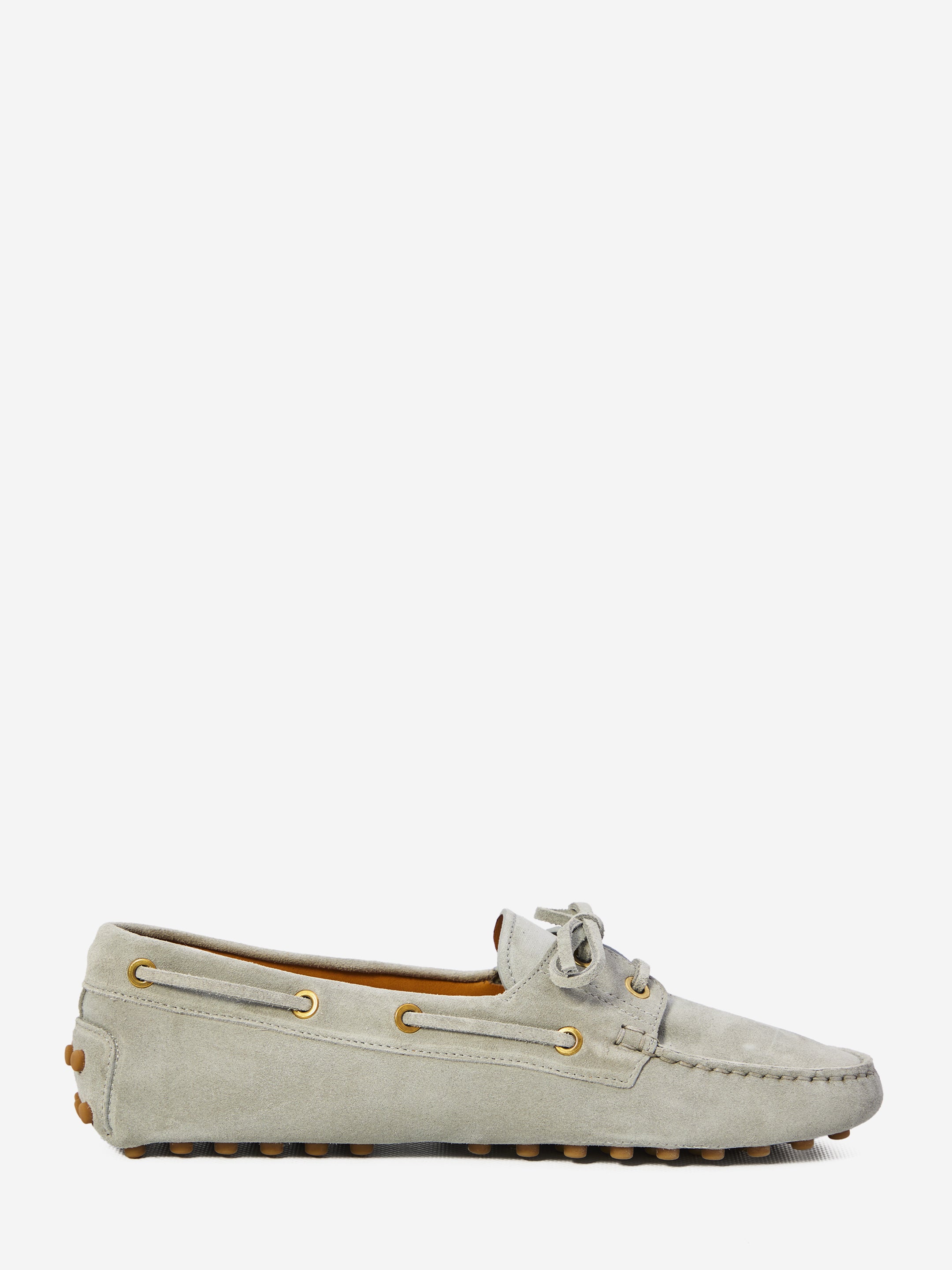 Soft Suede Driving Moccasins with Lace-Up Detail