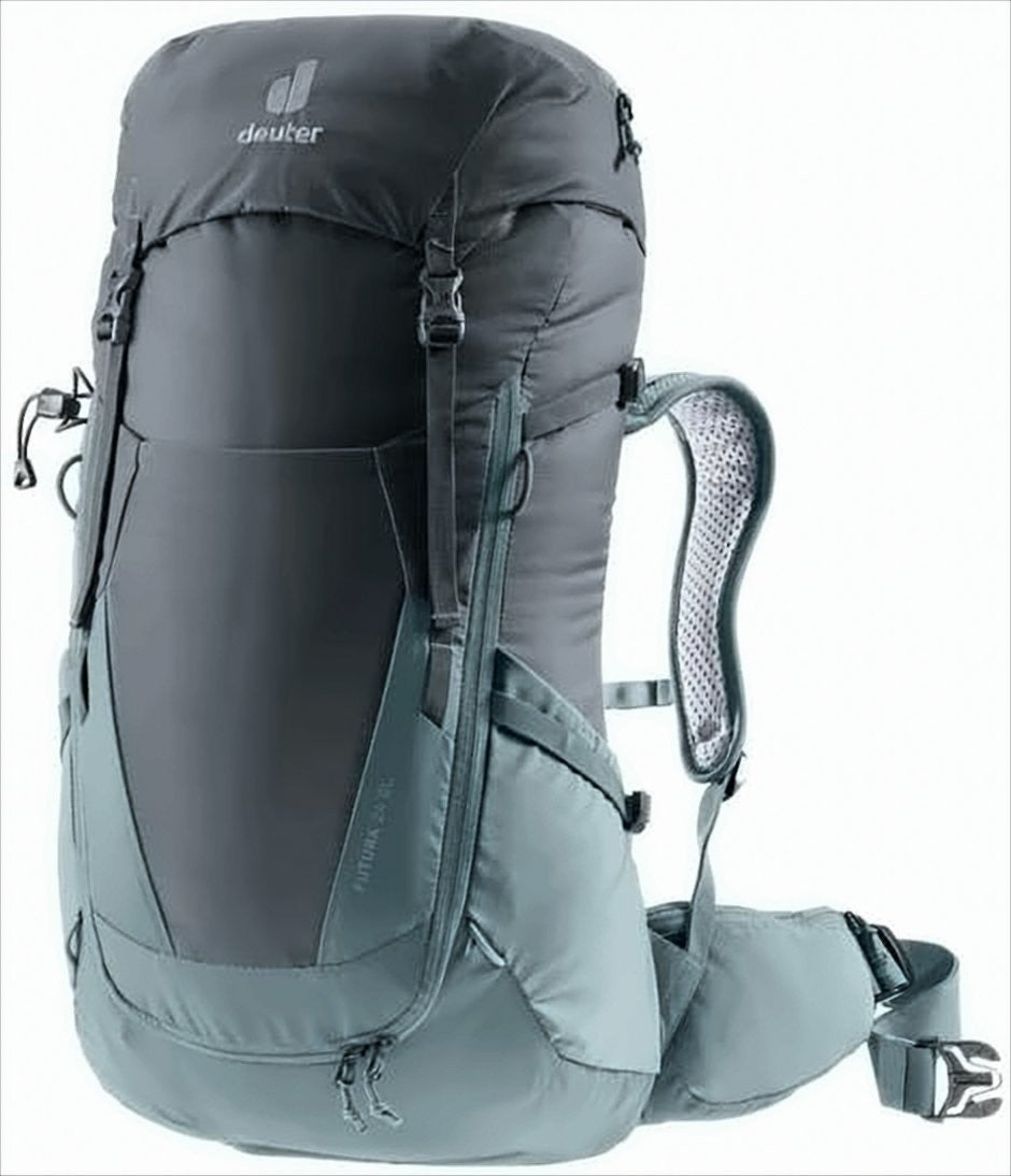 Structured Grey Backpack With Adjustable Padded Straps