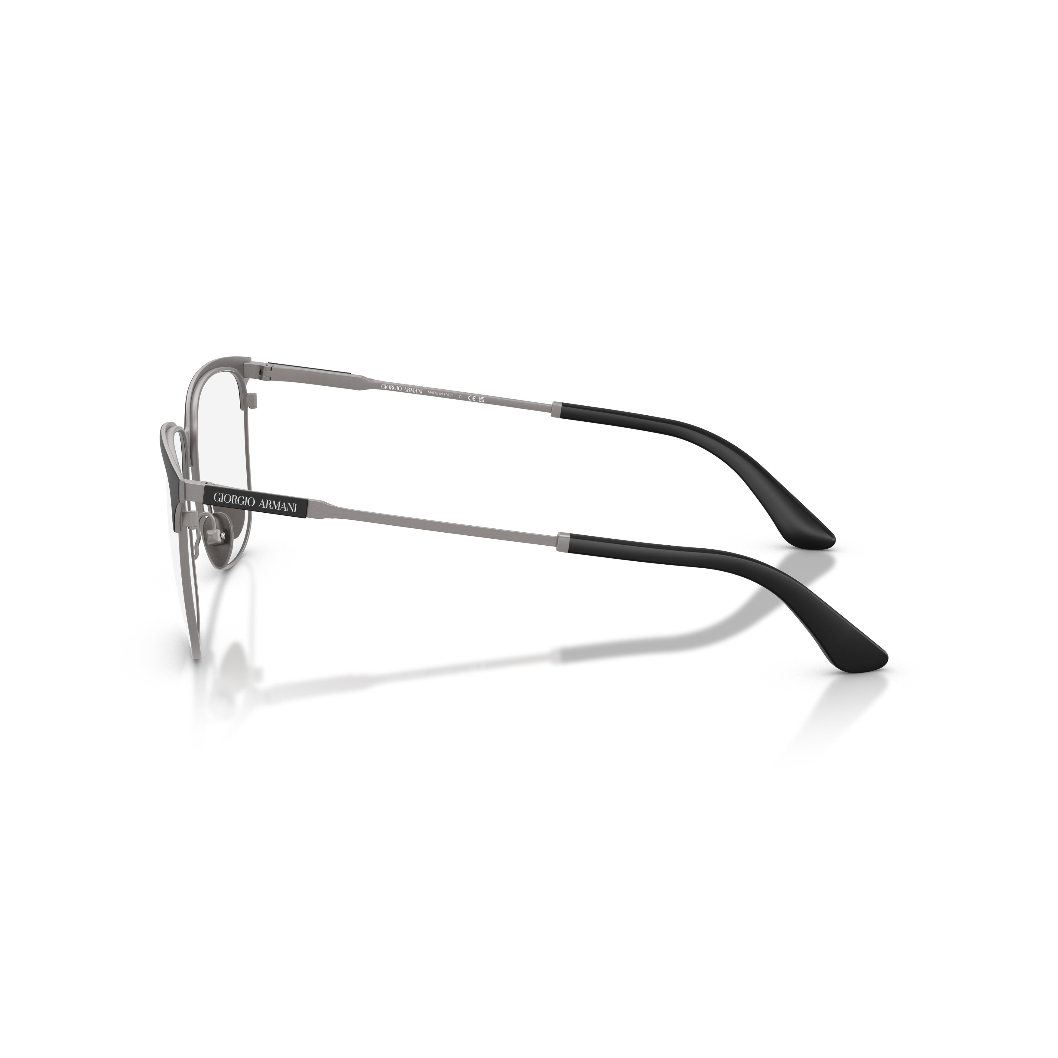 0ar5163 Semi-Rimless Metal Frame Eyeglasses with Adjustable Nose Pads