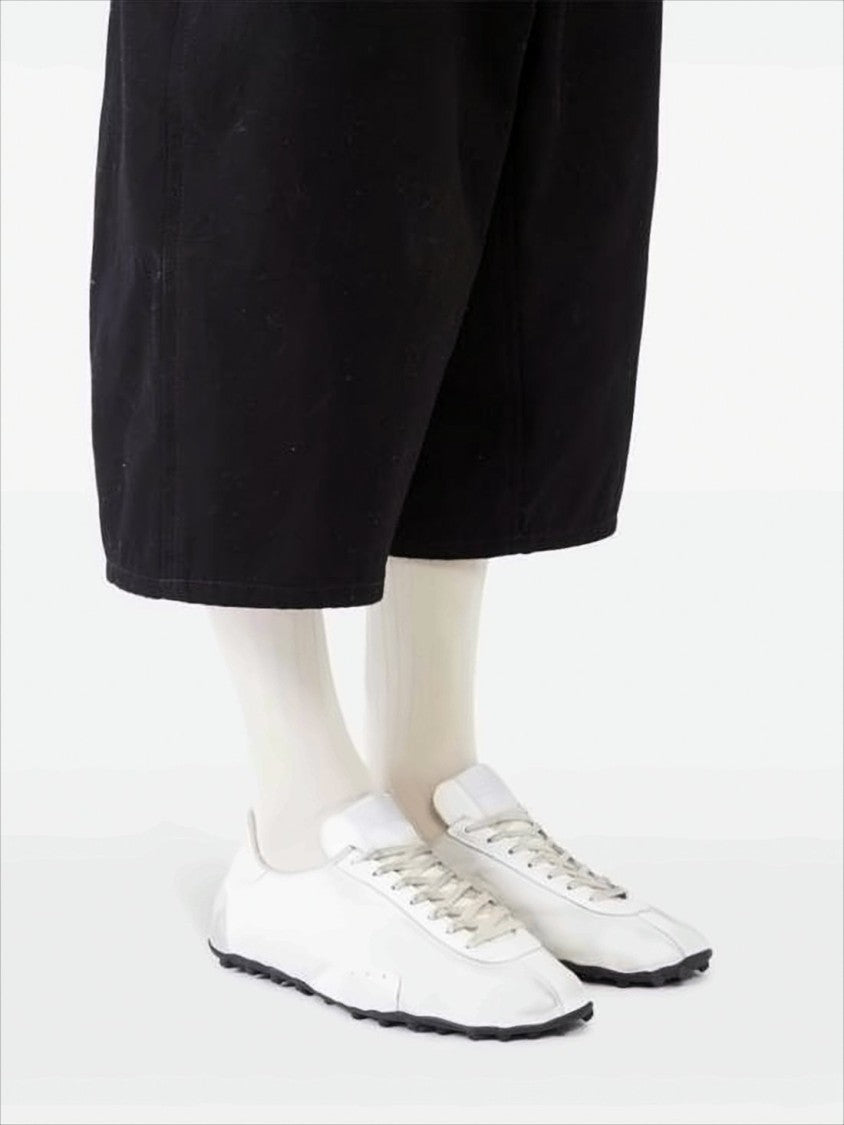 Sleek Low-Profile Sneakers With Textured Suede Accents