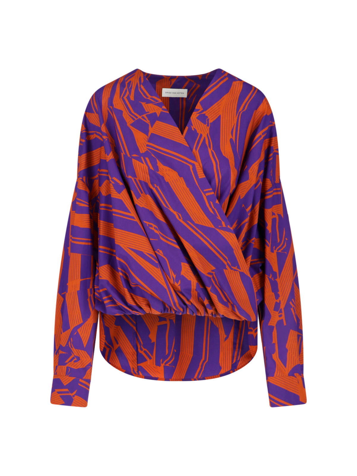 Vibrant Orange Button-Down Shirt With Structured Collar