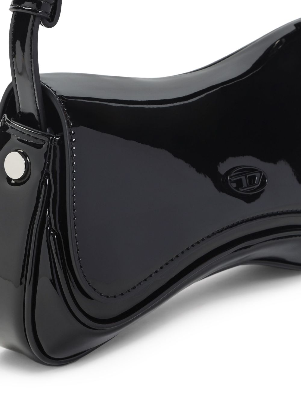 Glossy Black Handbag