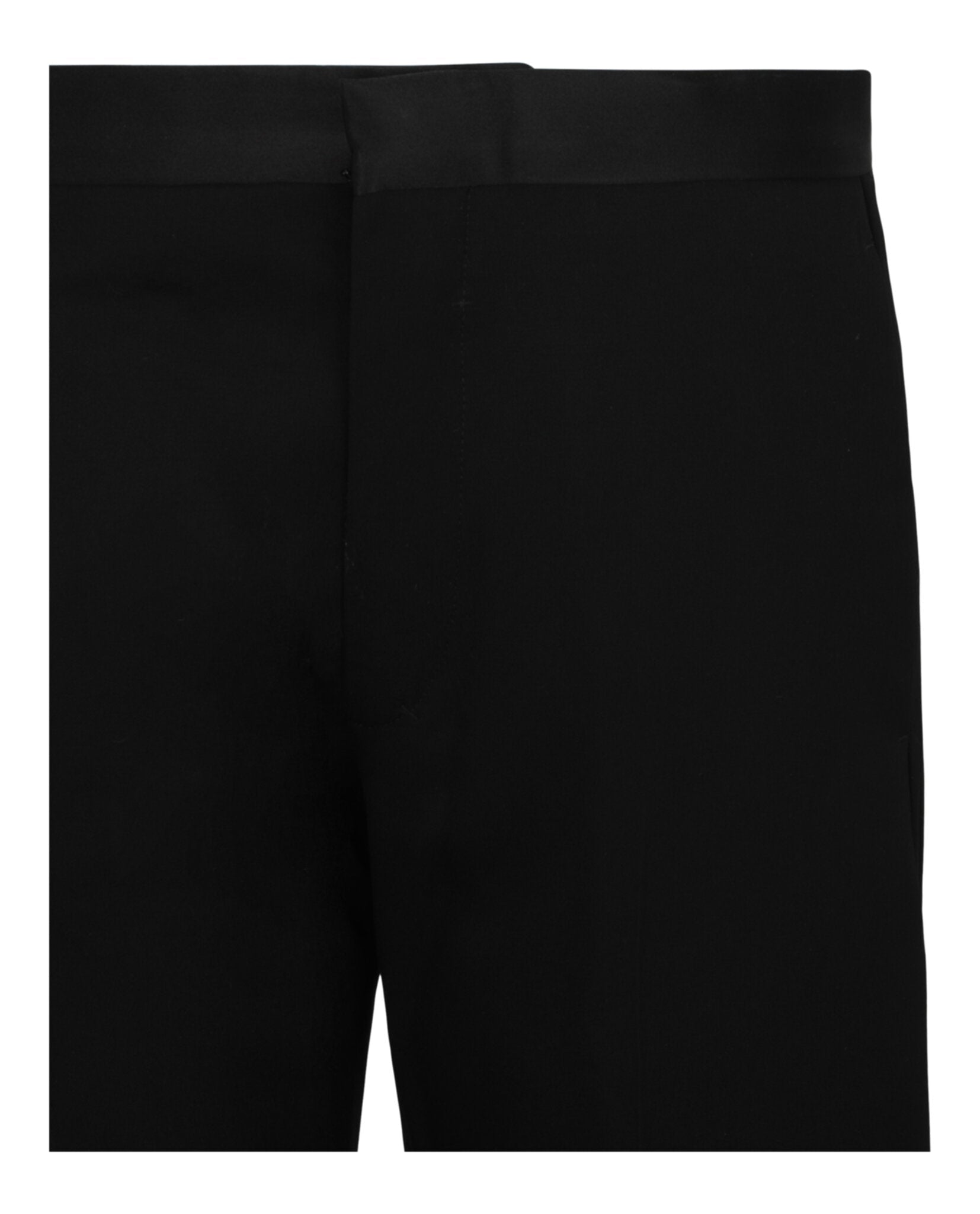 Tailored Pants With Satin Piping