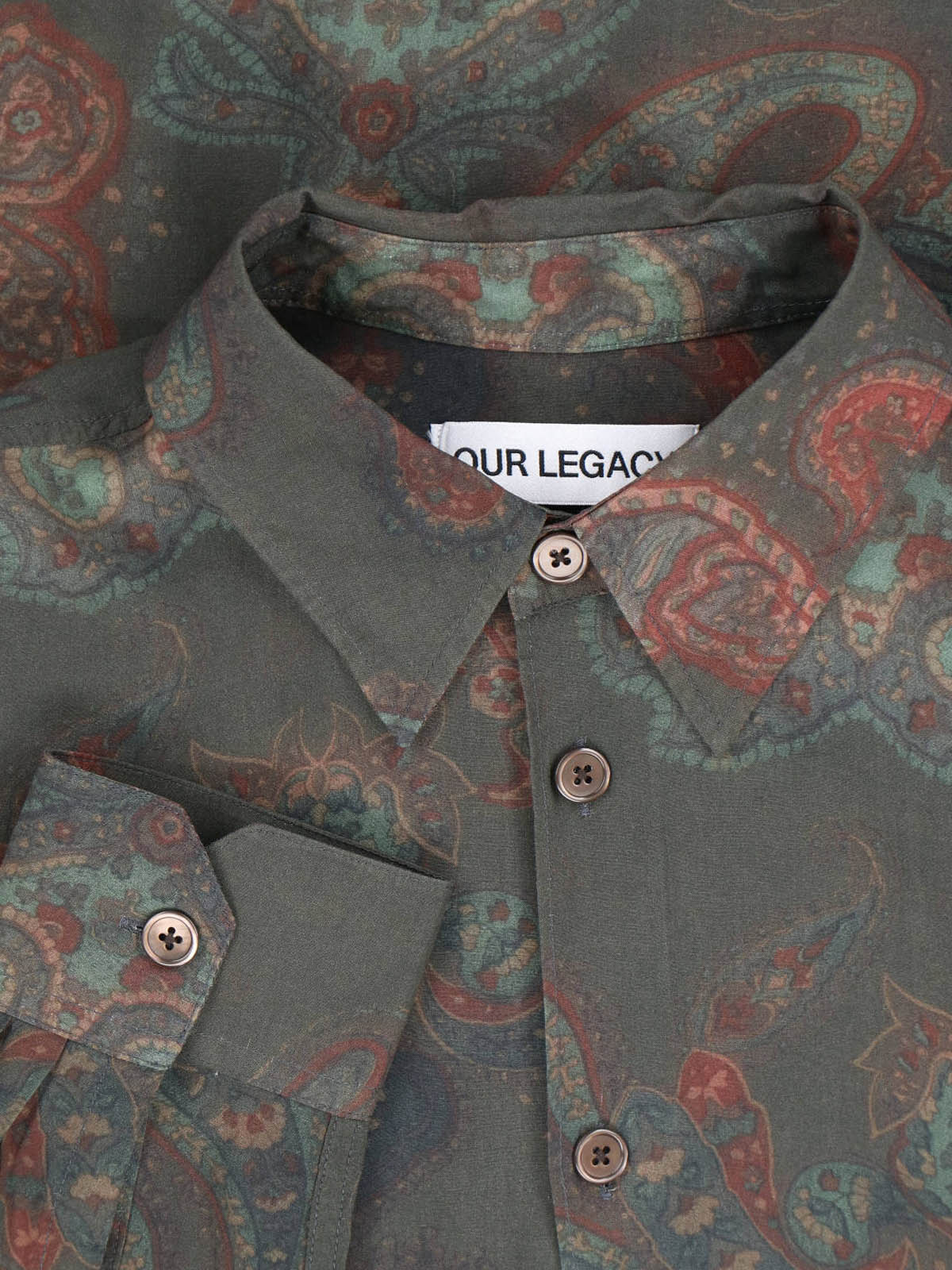 Green Forgotten Paisley Patterned Shirt