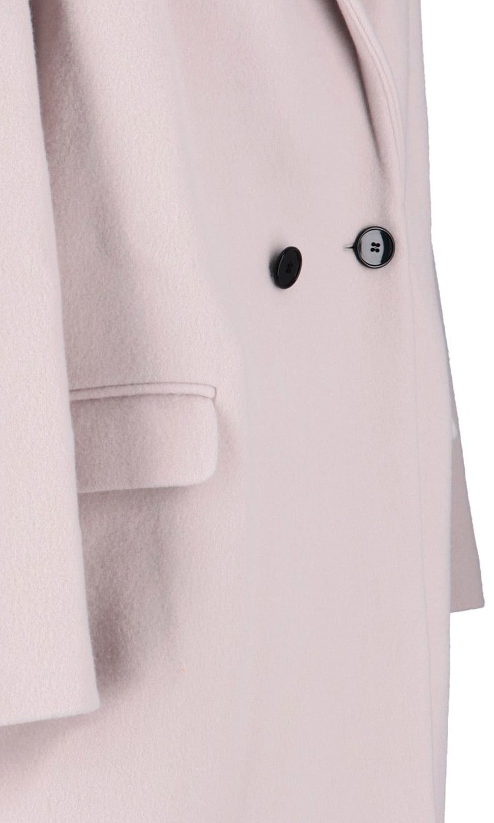 Boxy Pink Jacket With Double-Breasted Front