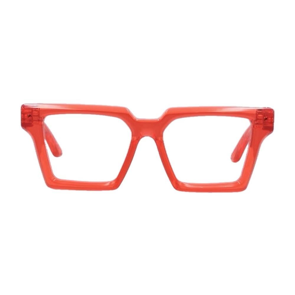 Krystal Flash Transparent Red Acrylic Sunglasses