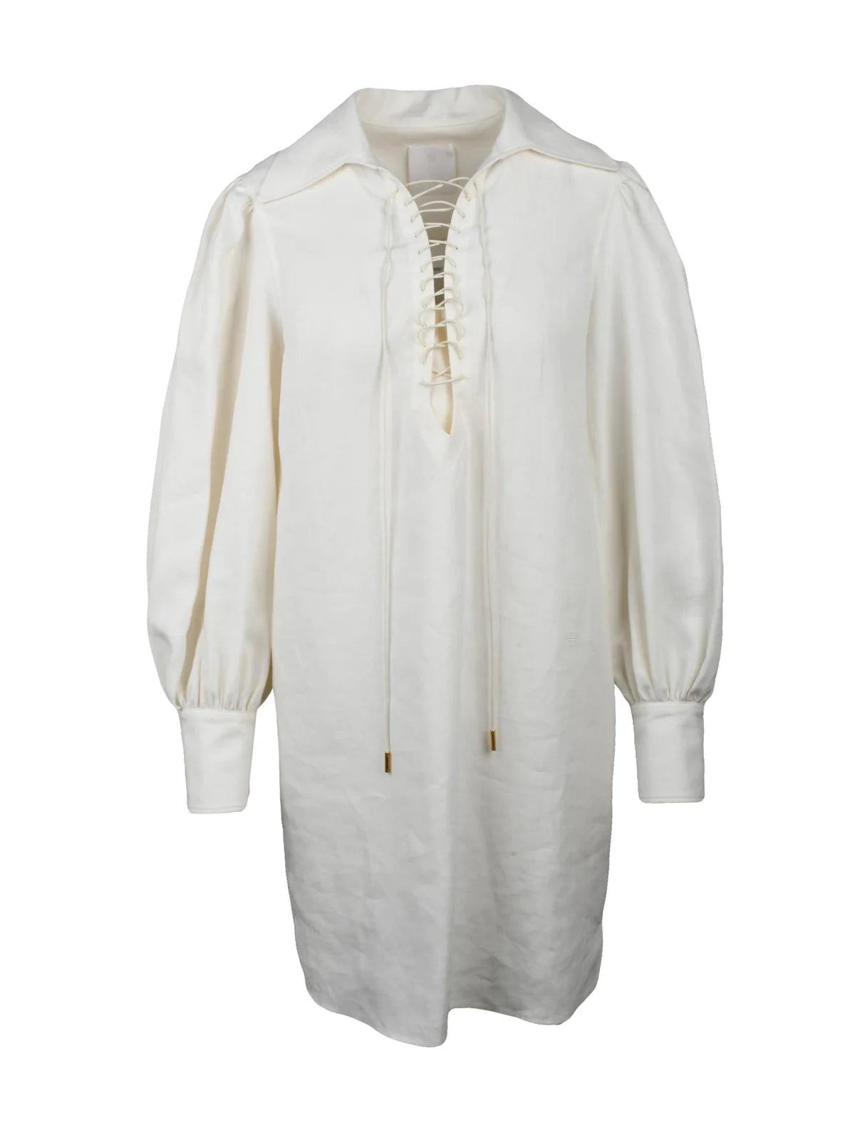 Gauze Tunic Dress Linen - Beige