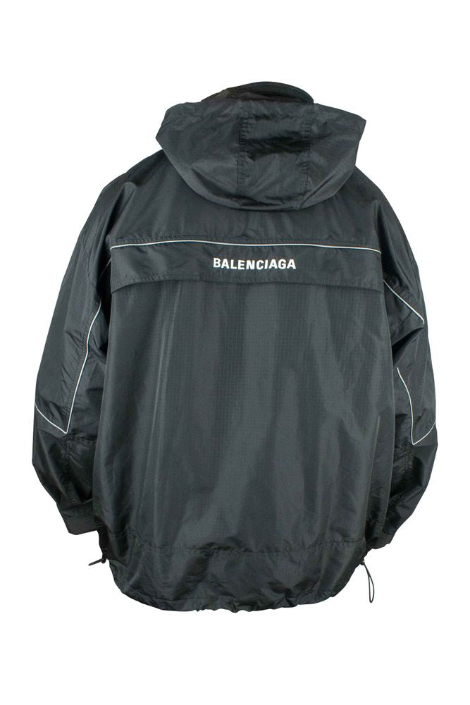 Waterproof Polyester Jacket With High Zip Collar