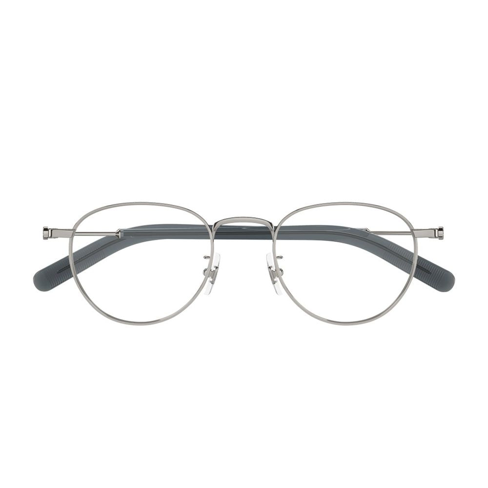 Mb0423O Linea Snowcap Srebrne Okulary Przeciwsłoneczne Montblanc o Kształcie Phantos