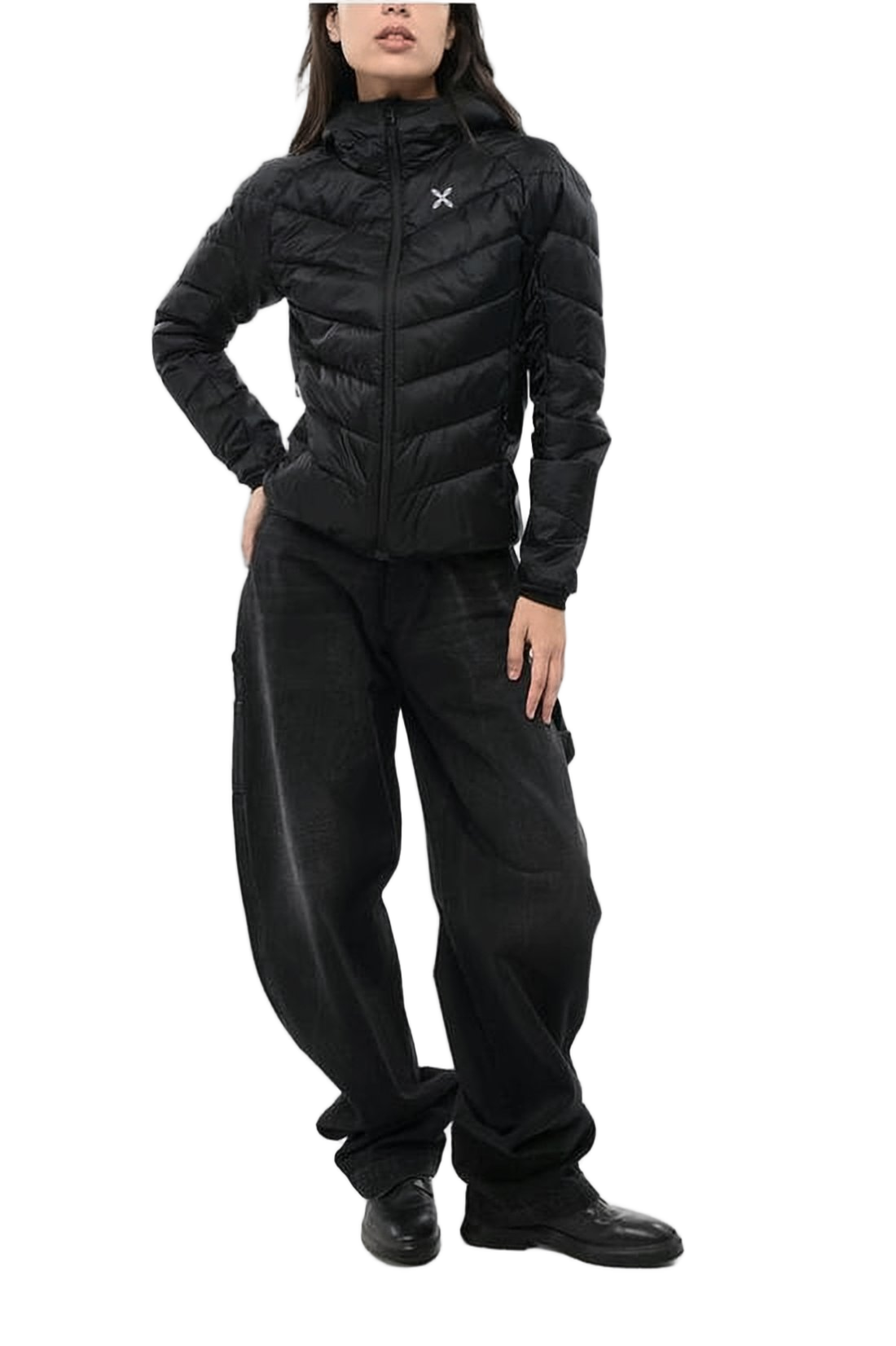Quilted Short Padded Jacket with High Collar