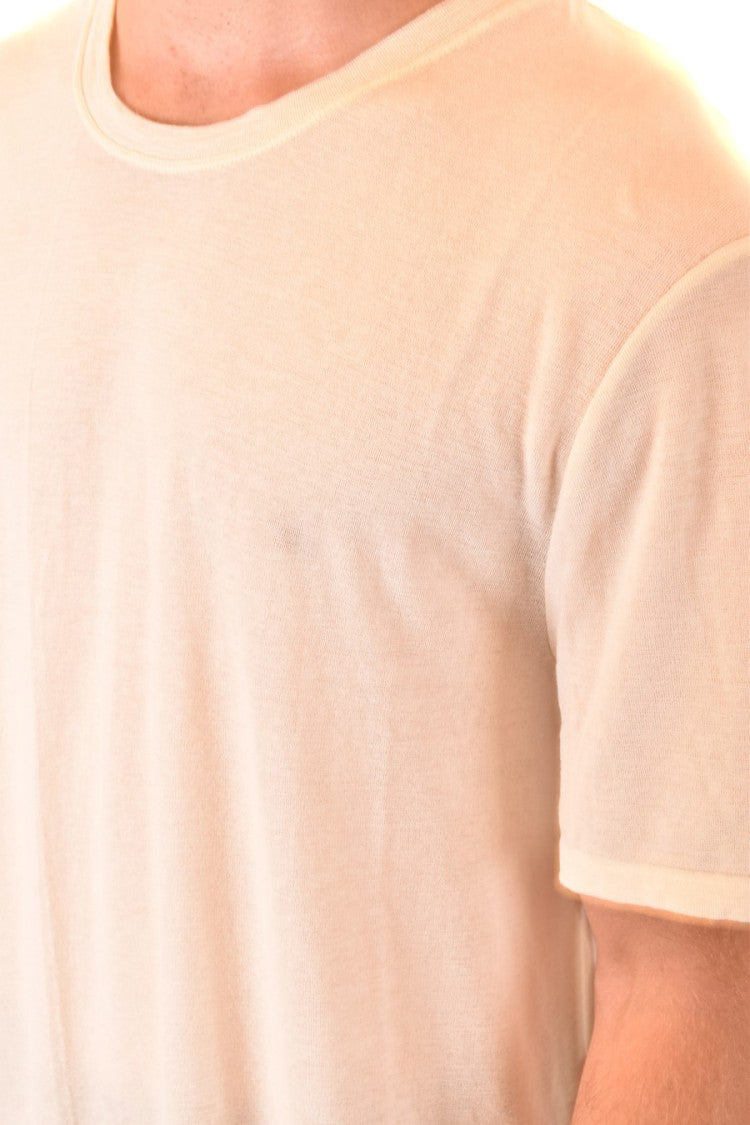 Minimalist Green Short-Sleeved Crew Neck T-Shirt
