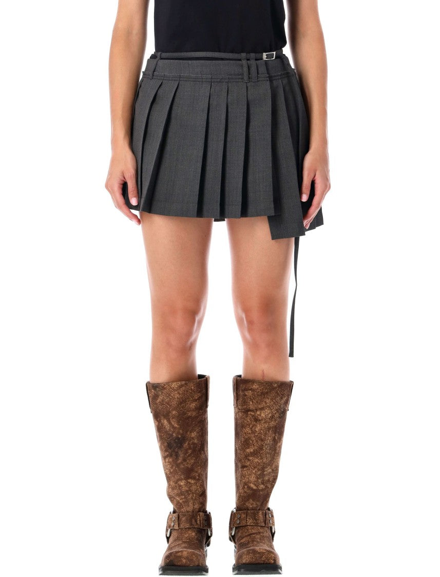 Pleated Mini Skirt