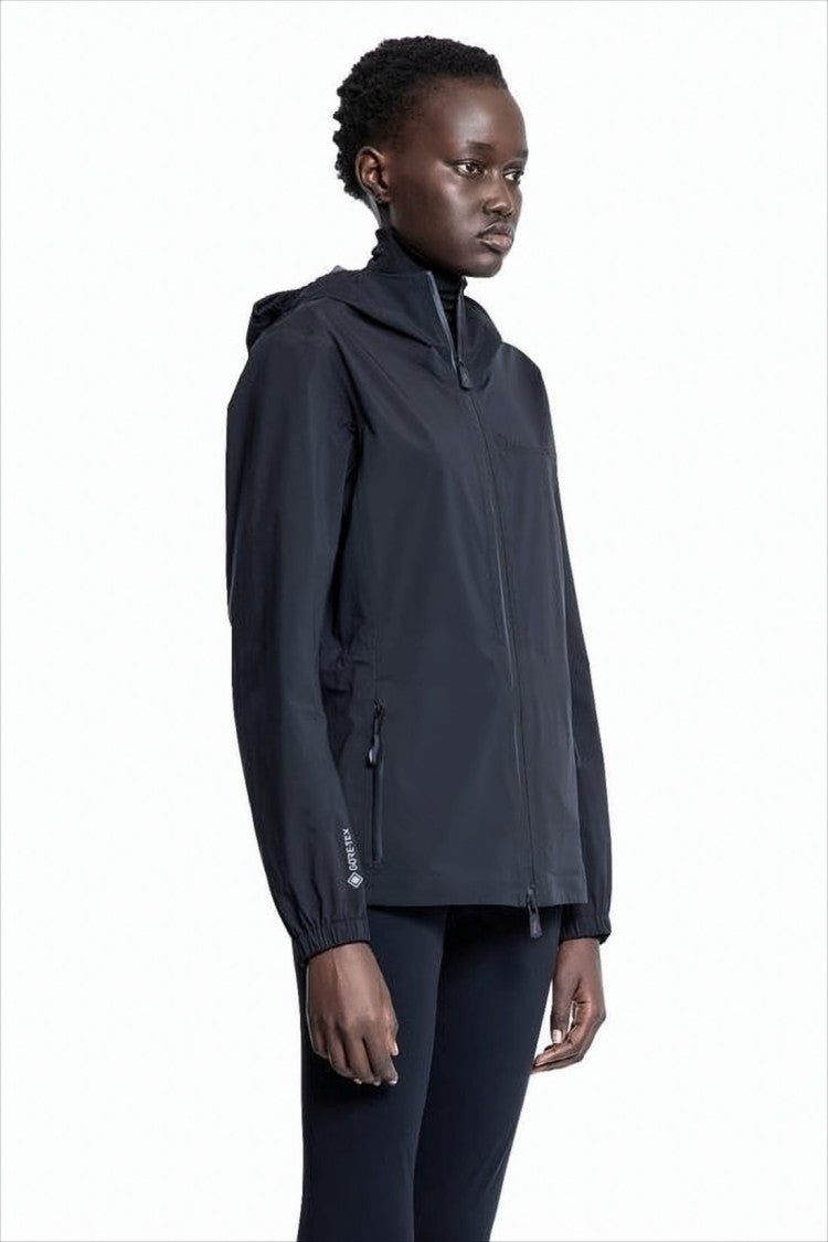Black Moncler Jacket with Hood