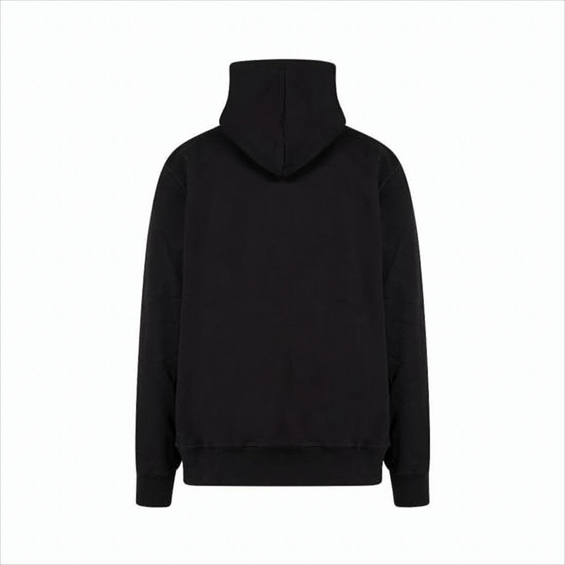 Classic Black Hoodie with Bold Graphics