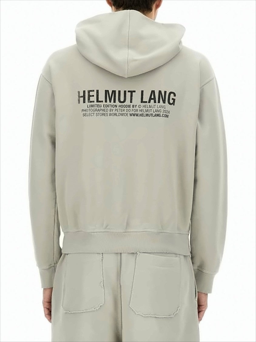 Relaxed Fit Grey Hoodie with Photographic Print