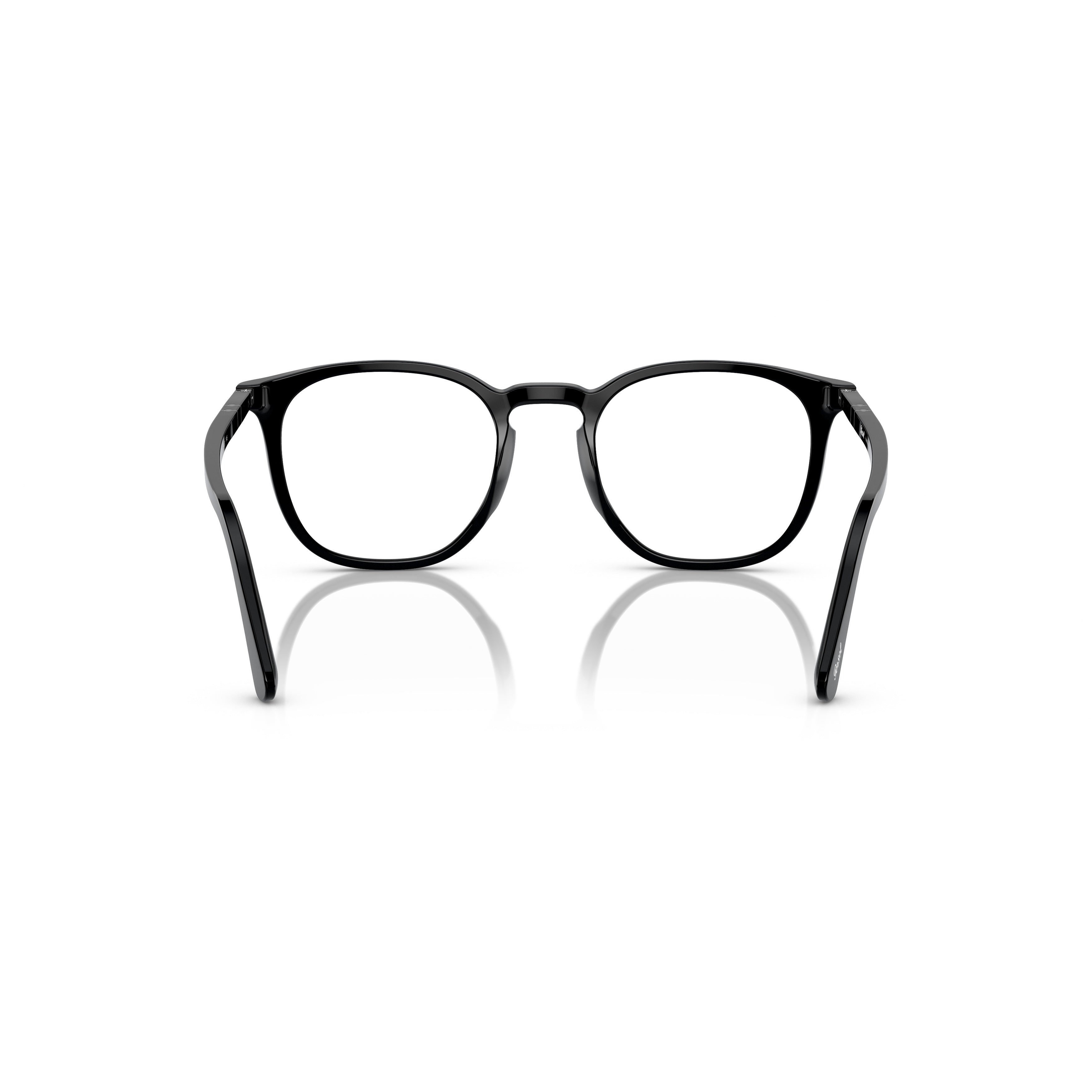 0po3318v Rounded Square Acetate Eyeglasses with Polished Finish