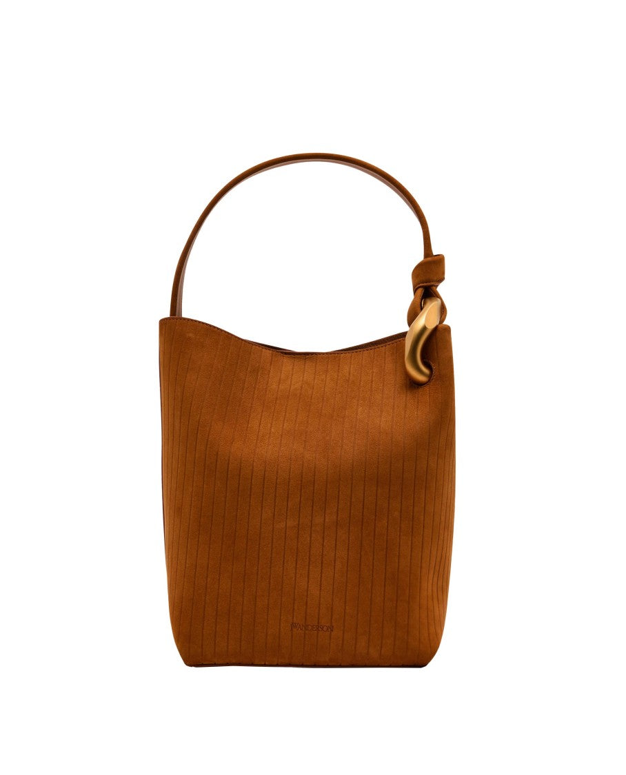 The Jwa Corner Bucket Bag Suede