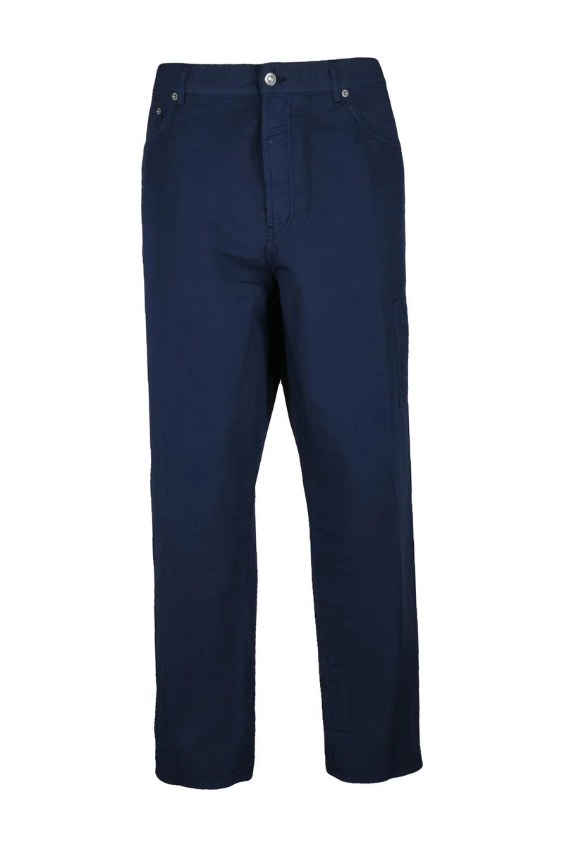 Paco Cotton Silk Trousers - Blue