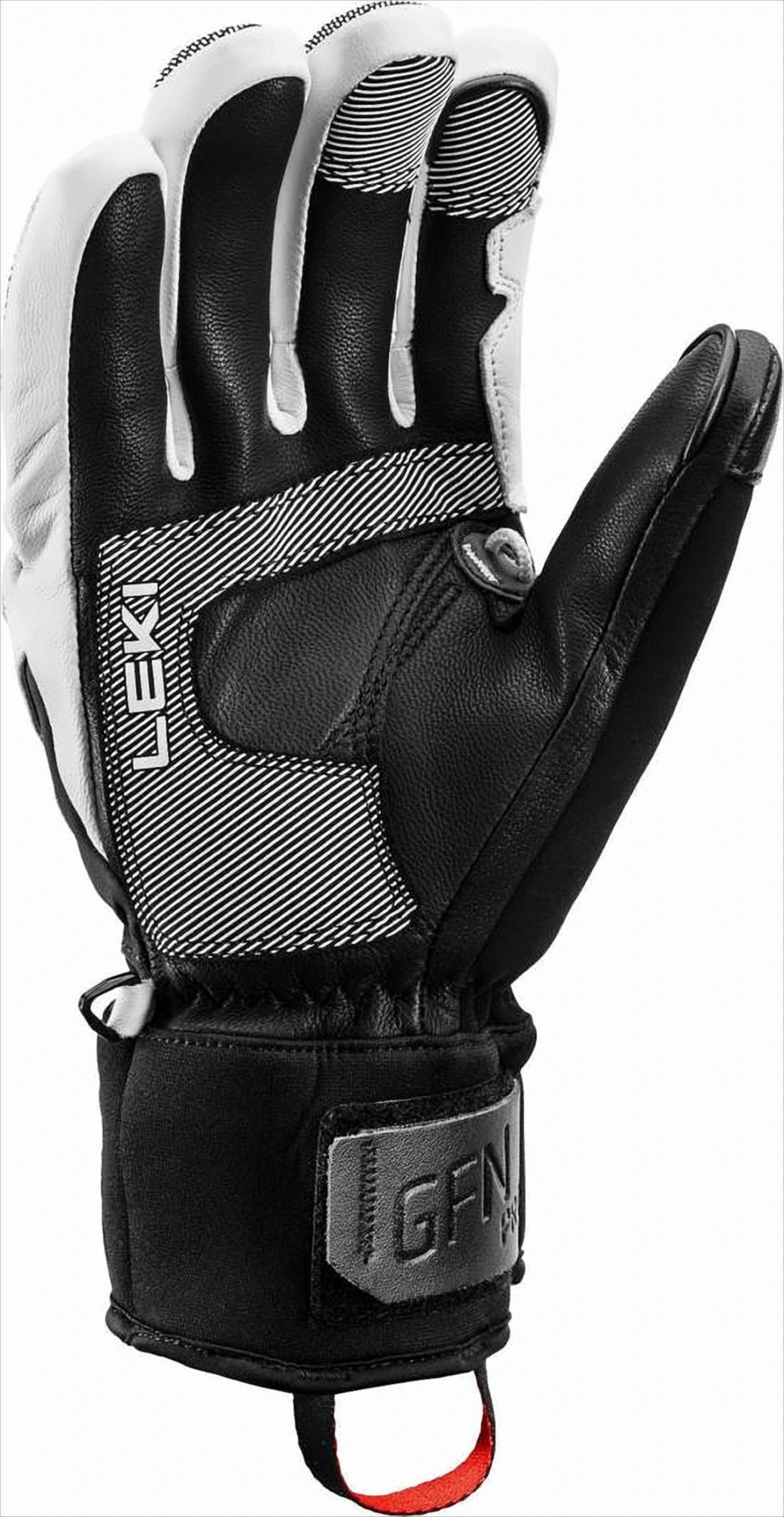 Sporty Black Goat Leather Gloves