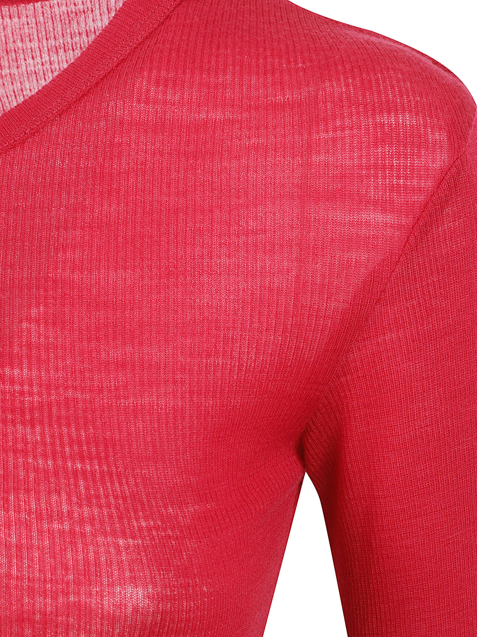 Fitted Ribbed Knit Top with Embroidered Medusa Motif