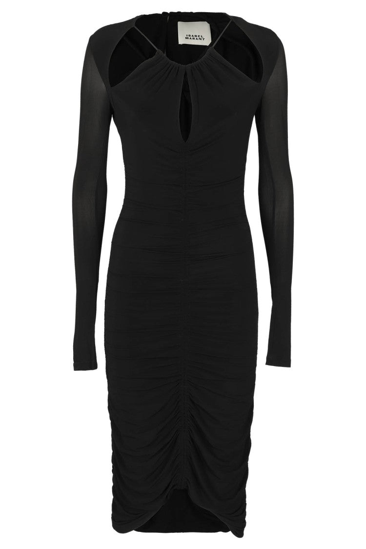Logane Draped Midi Dress