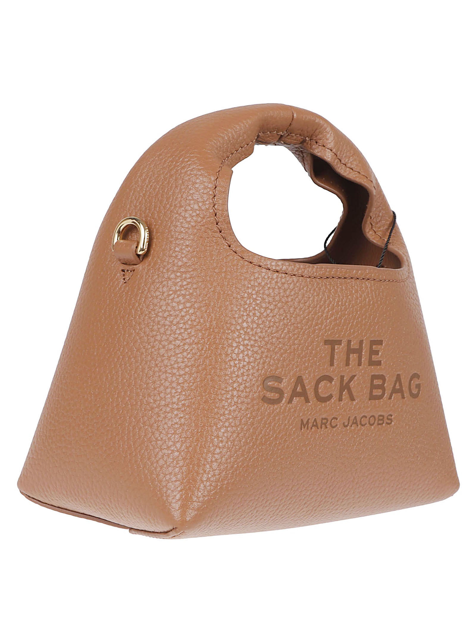 Miniature Pebbled Leather Sack Handbag
