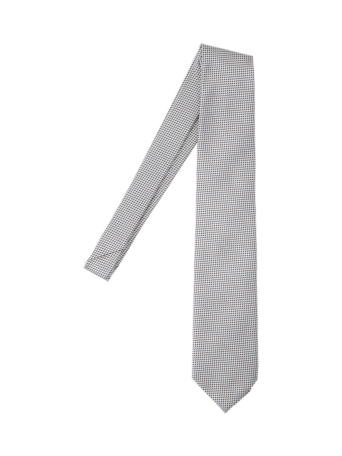 Jacquard Tie In Mulberry Silk