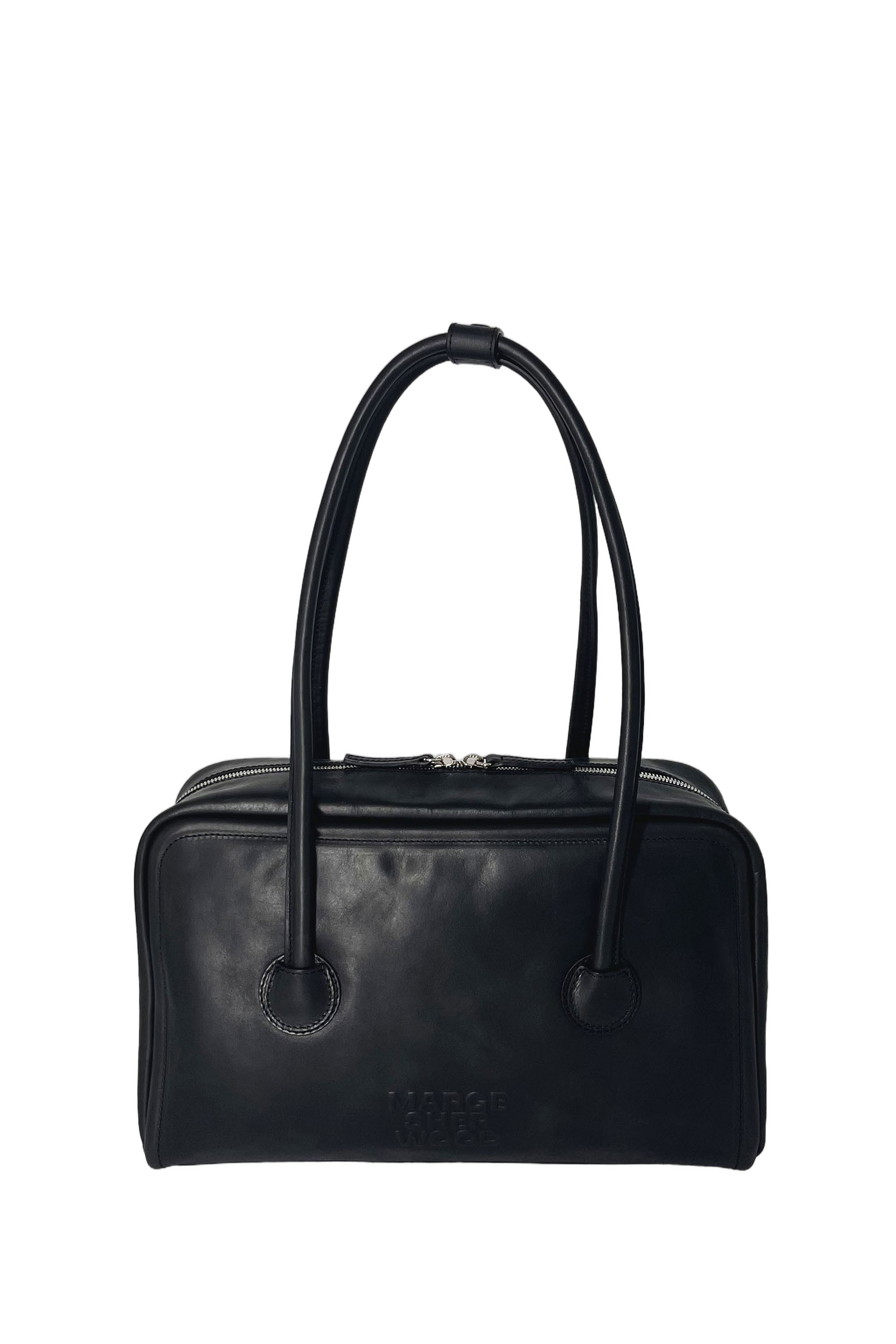 Soft Boston Leather Handle Bag