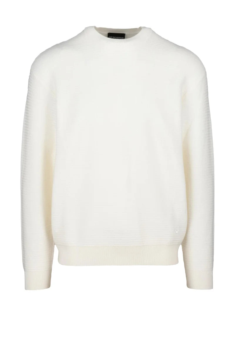 Virgin Wool Sweater - White