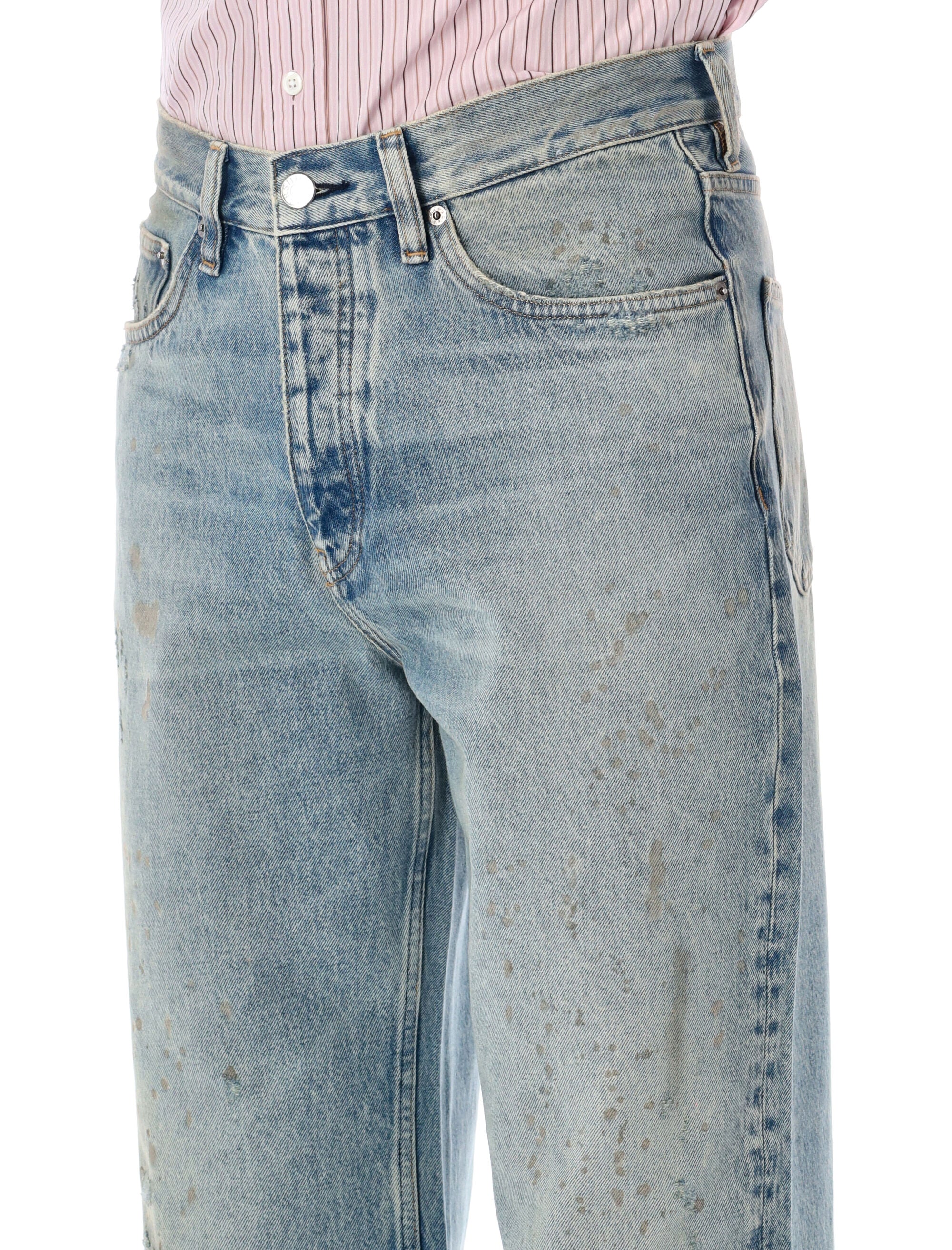 Relaxed Boot Paint Worn Jeans
