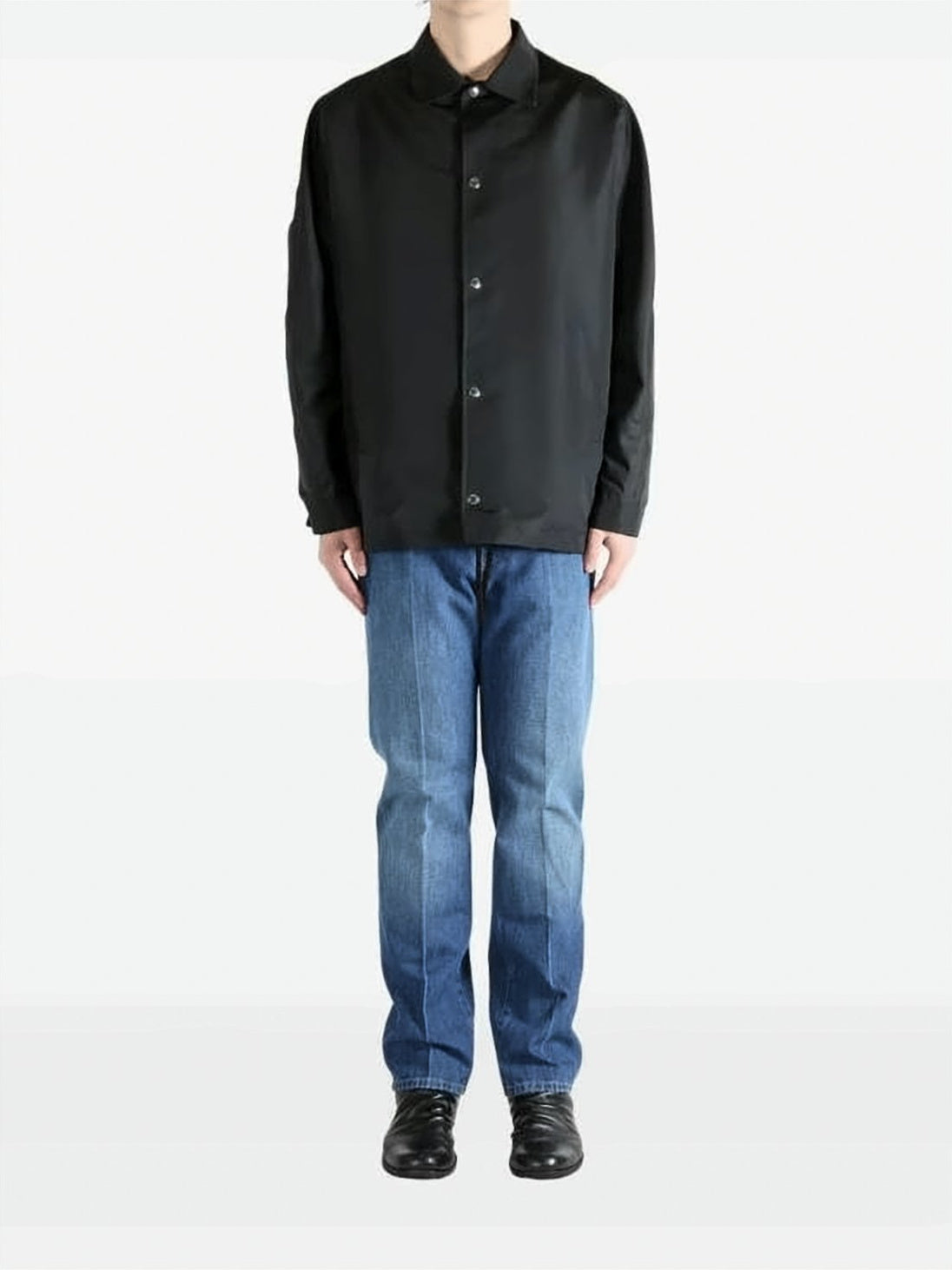 Straight-Cut Black Jacket