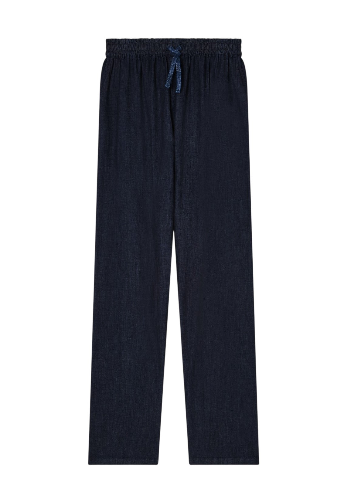 Lightweight Denim Drawstring Trousers