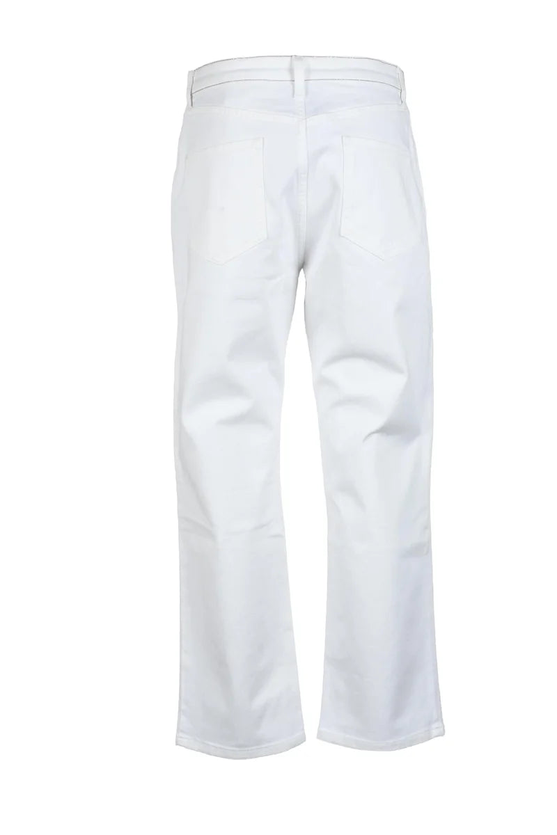 Cotton Elastane Jeans - White