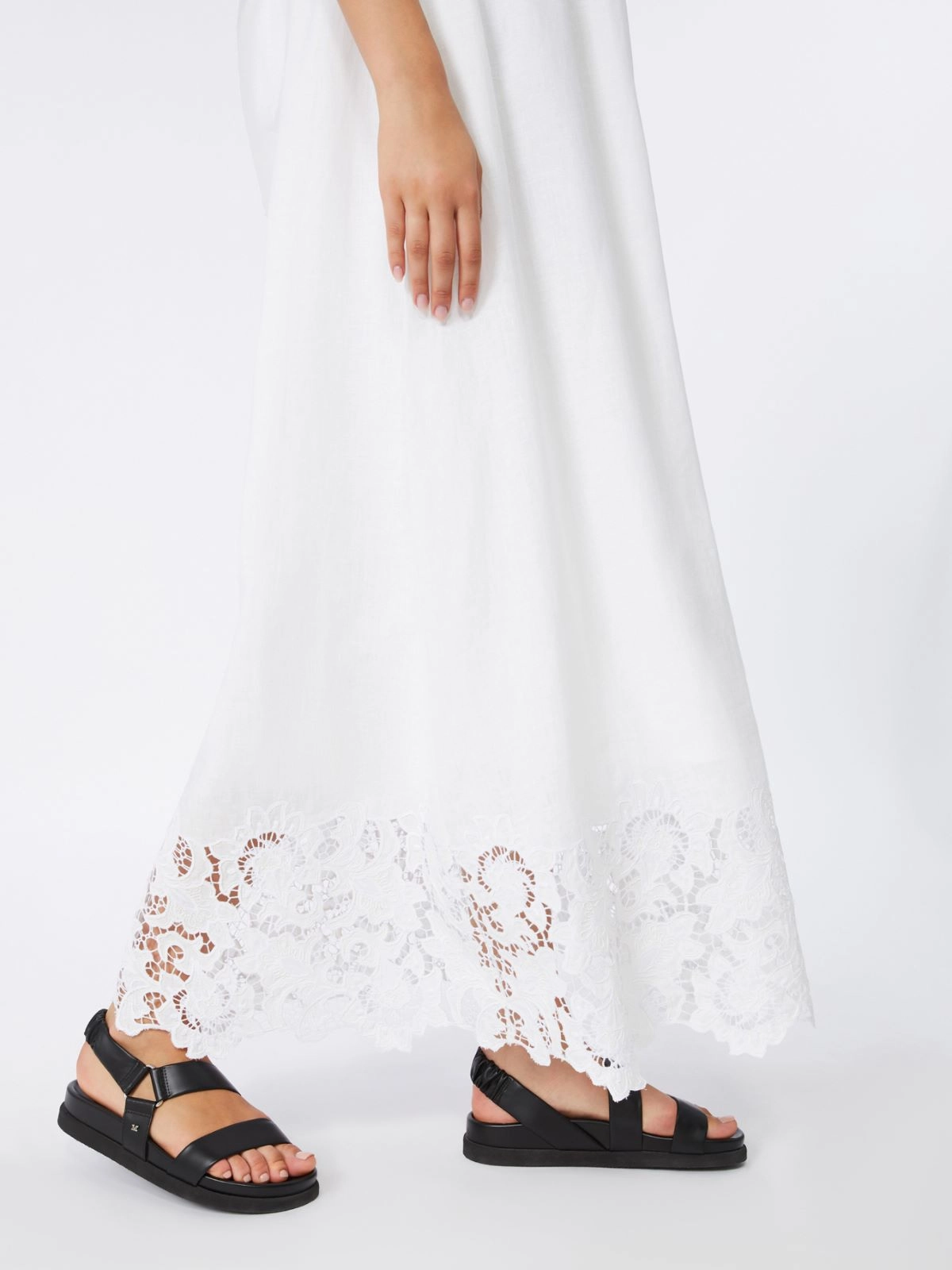 Strapless Maxi Dress with Gathered Waist