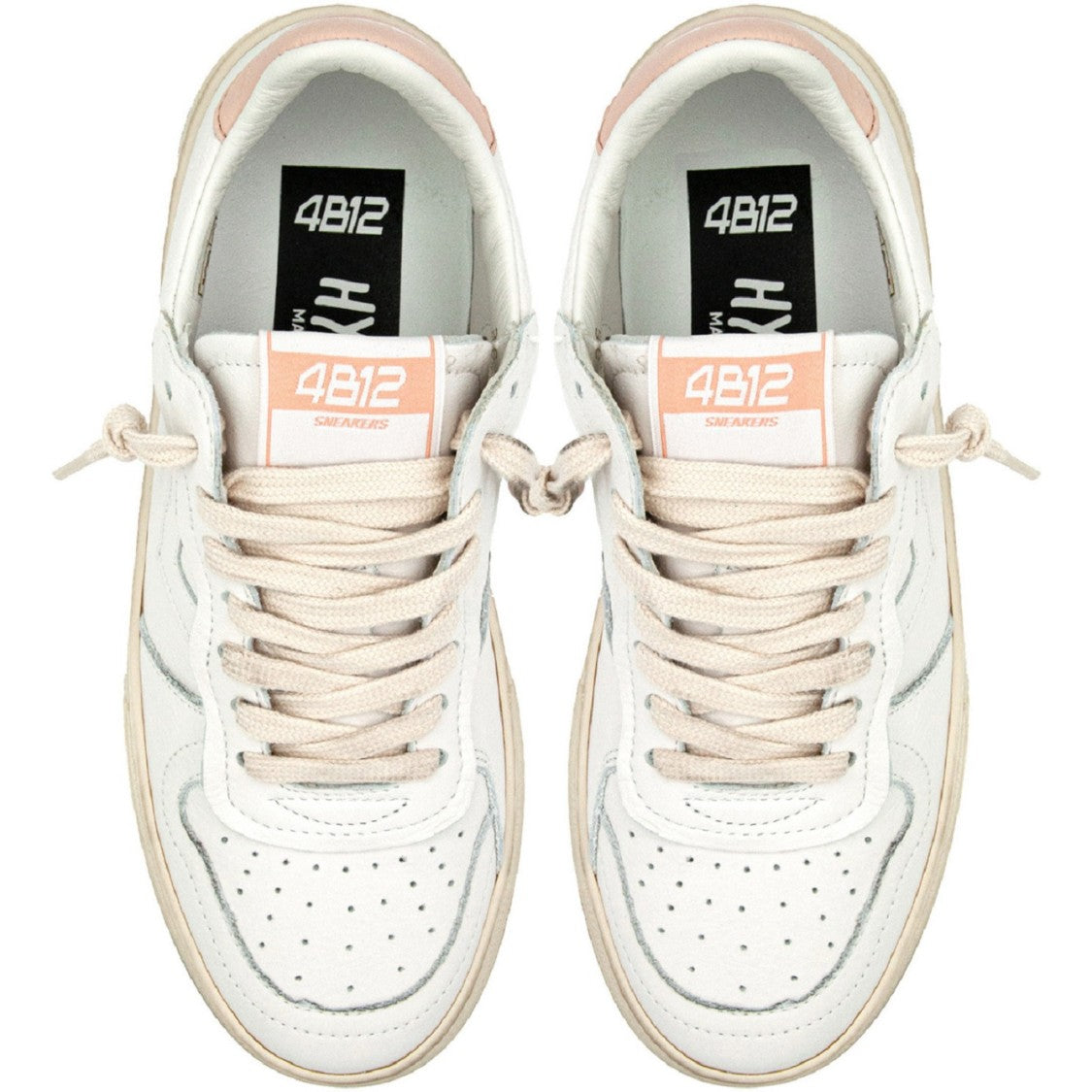 White Leather Platform Sneakers