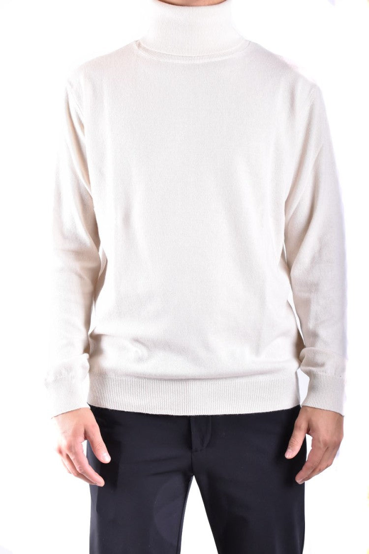 Off-White Turtleneck Knitwear With Relaxed Fit