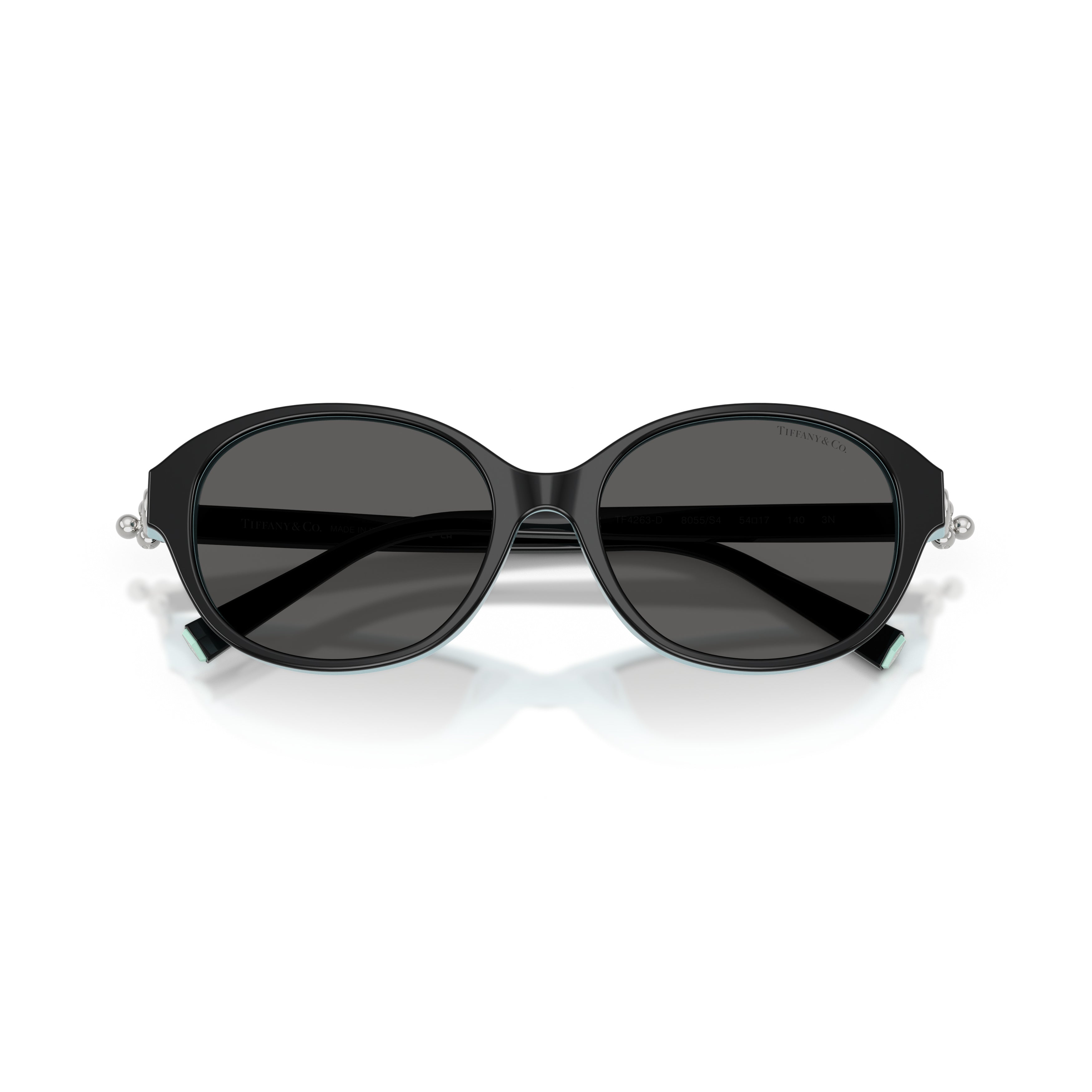 0tf4263d Oval-Shaped Black Frame Sunglasses