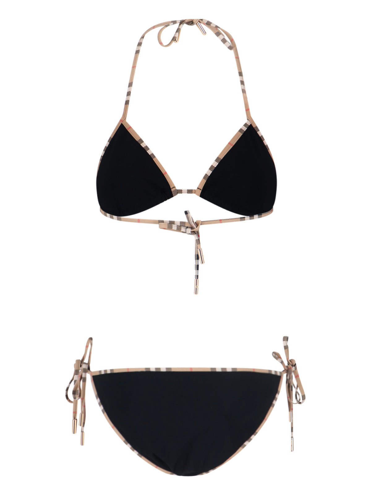 'Check' Bikini – Black
