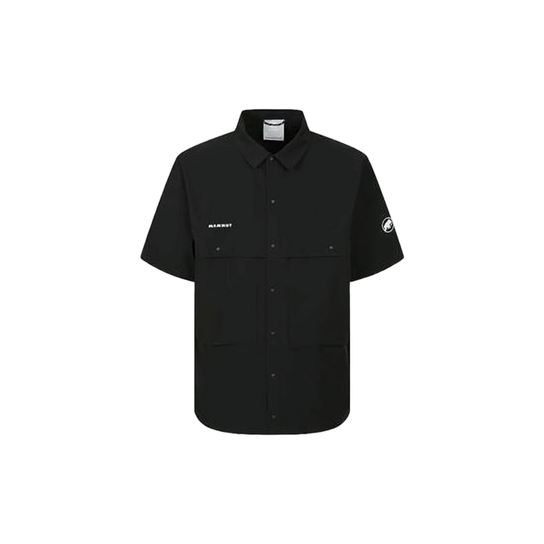 Short-Sleeve Minimalist Button-Up Shirt