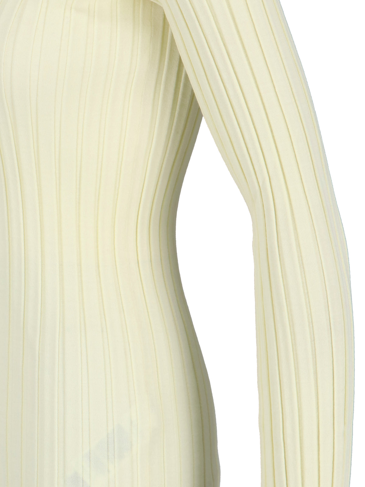 Ribbed Knit Sweater with Classic Collar