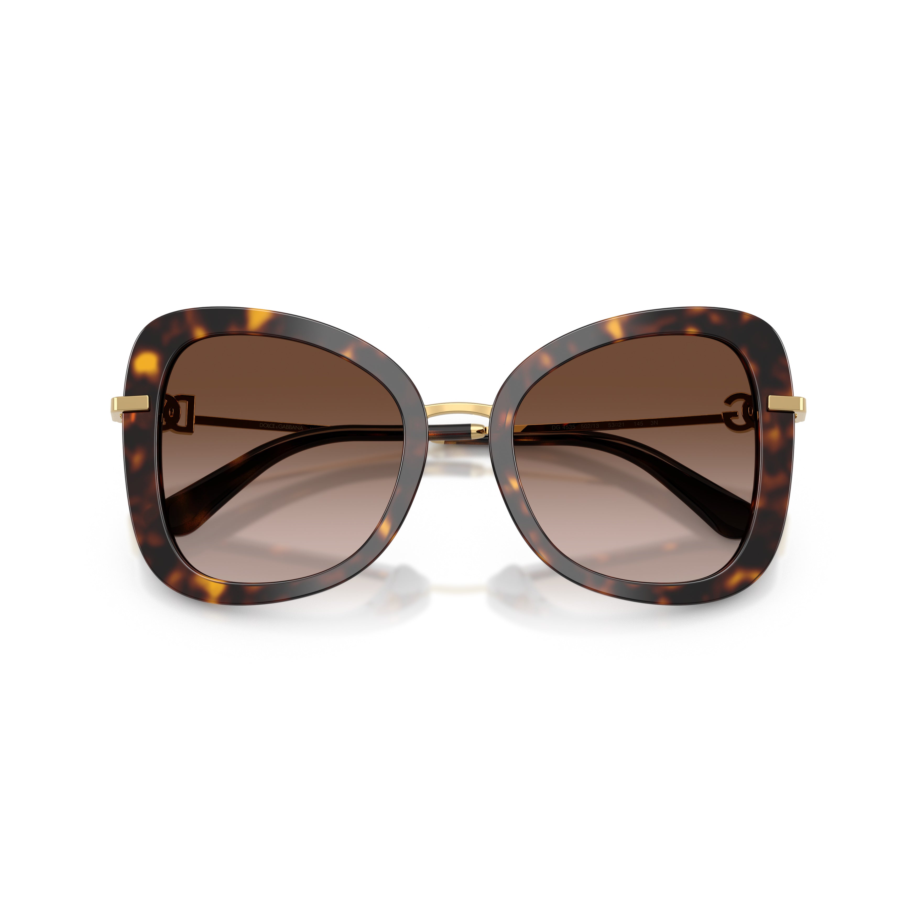 0dg4535 Oversized Square Sunglasses with Tortoiseshell Acetate Frame