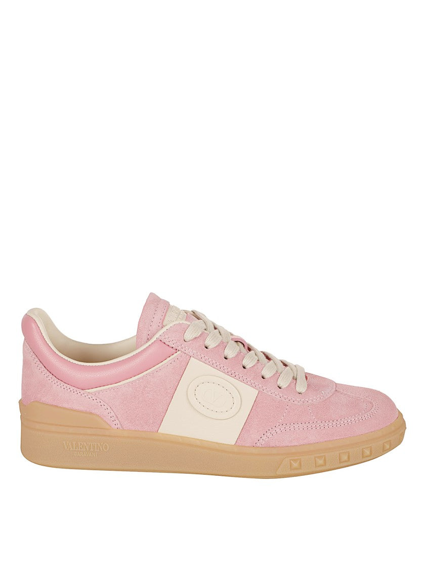 Light Pink Suede Sneakers