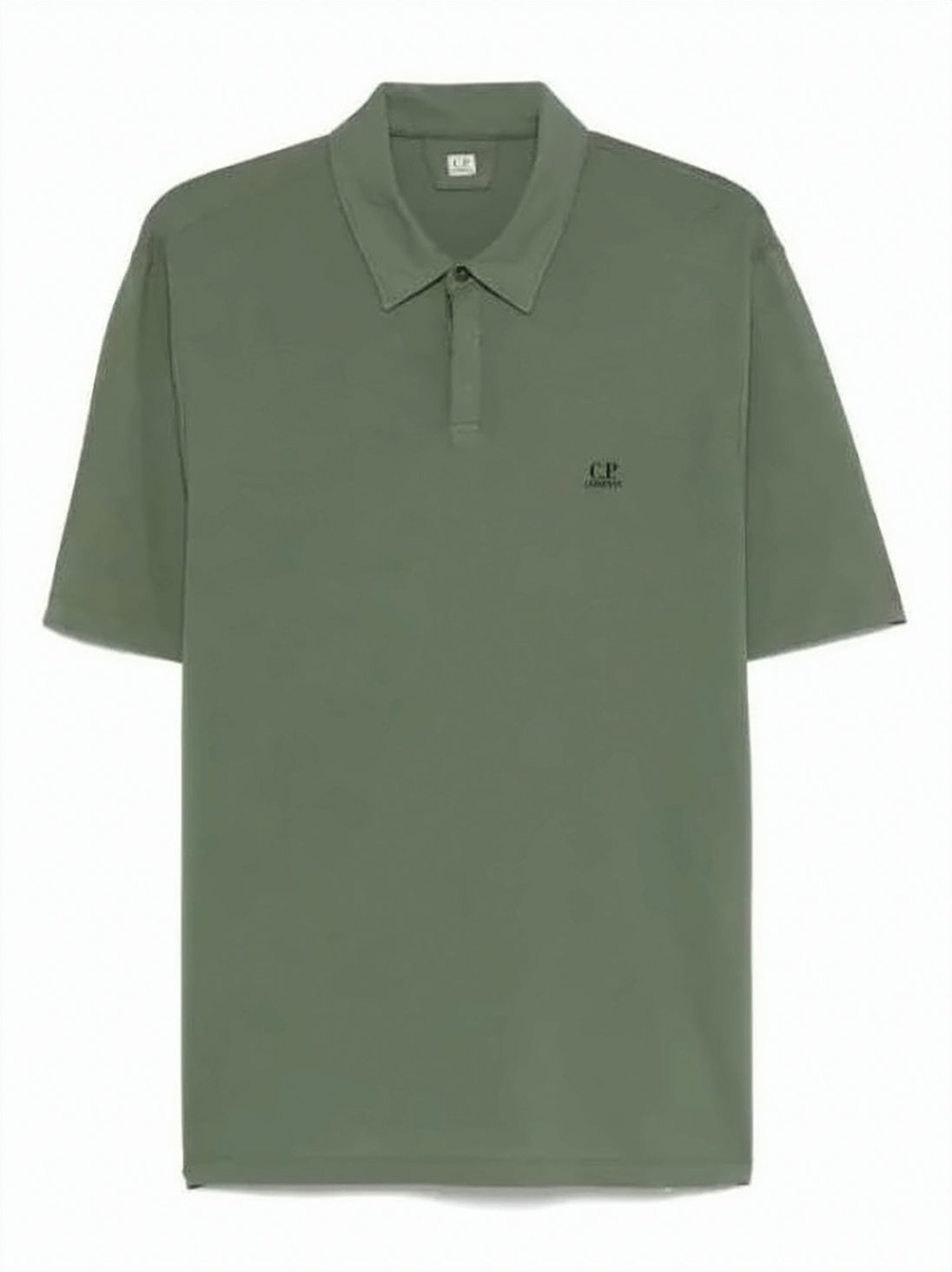 Green Polo Shirt with Classic Collar