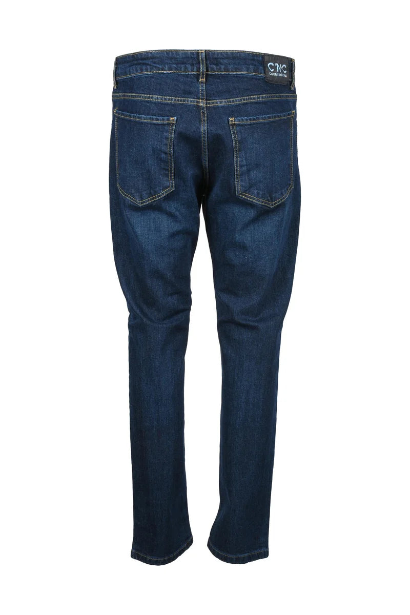 Cotton Stretch Jeans - Blue