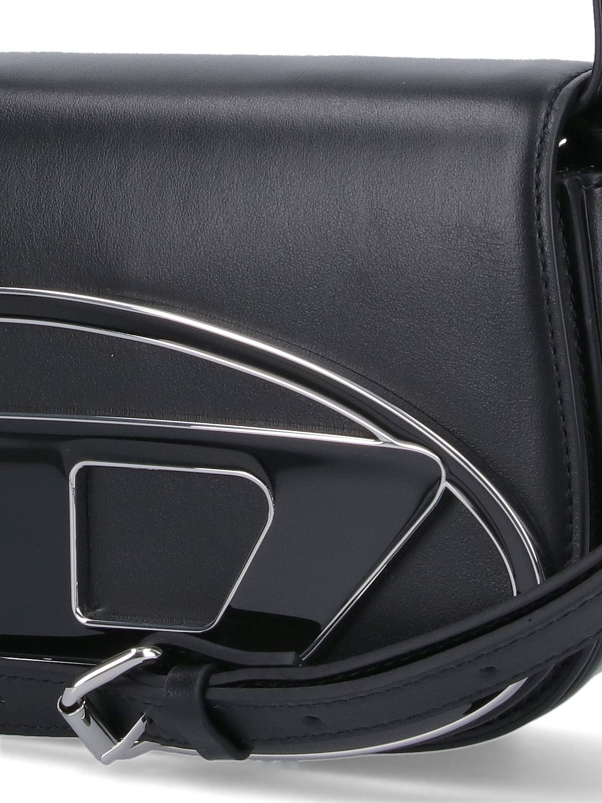 Shoulder Bag With Magnetic Flap Closure And Enamel Logo