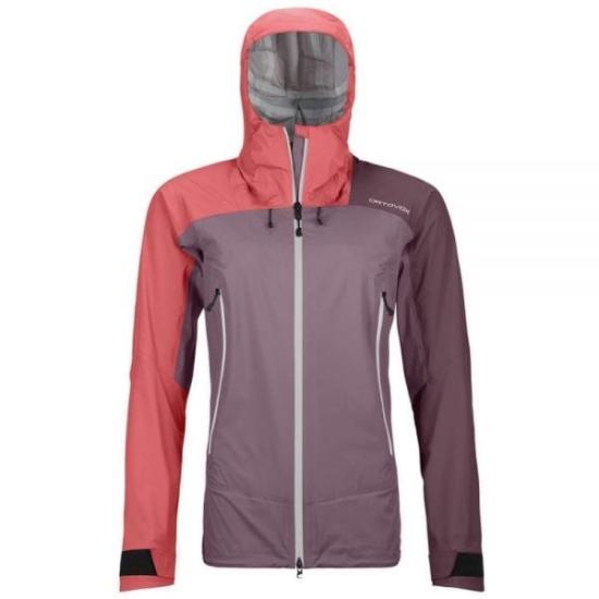 Color-Block Jacket with Hood and Adjustable Drawstrings